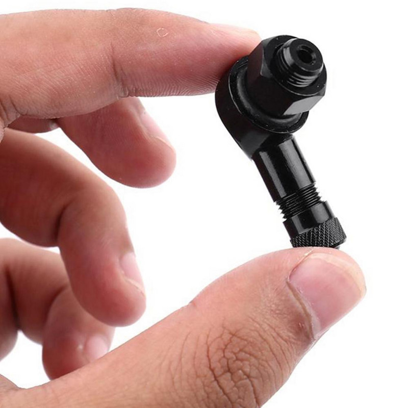 2vnt motociklo ratų padangos bekamerės vožtuvo kotai Aliuminio lydinio vožtuvas motociklo ratlankis 90 laipsnių kampas ratlankio ratų dalims