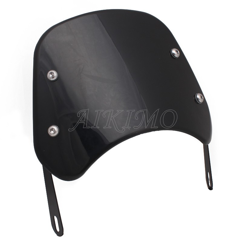 Retro motociklo 5"-7" priekinių žibintų priekinis stiklas, vėjo deflektorius, priekinis stiklas, universalus, skirtas Harley Honda Yamaha instrumentų skydeliui