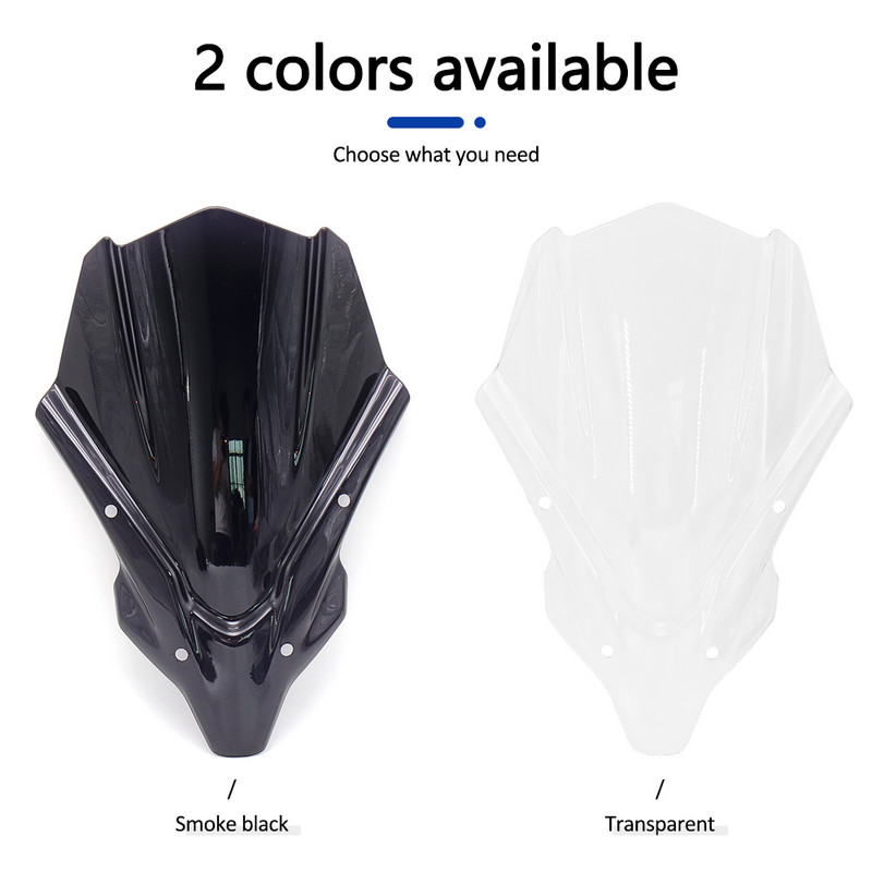 Novo 2021. - Prednji zaslon vjetrobranskog stakla motocikla za Yamahu MT-07 MT 07 MT07 mt07 Accessoris Transparent/Smoke black