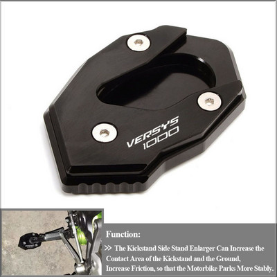 Стойка за крака Странична стойка Удължителна подложка Поддържаща плоча за KAWASAKI VERSYS 1000 VERSYS1000 2015-2019 2020 2021
