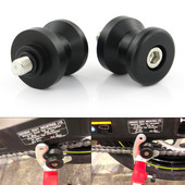 M6 M8 POM Pöördhoob Poolid Liugurid Stand Poolid Plastikust 6mm 8mm Must For Honda Suzuki Yamaha BMW Ducati KTM Triumph Aprilia