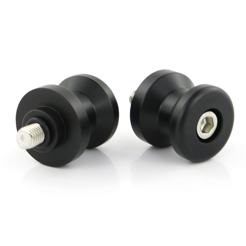 M6 M8 POM Pöördhoob Poolid Liugurid Stand Poolid Plastikust 6mm 8mm Must For Honda Suzuki Yamaha BMW Ducati KTM Triumph Aprilia