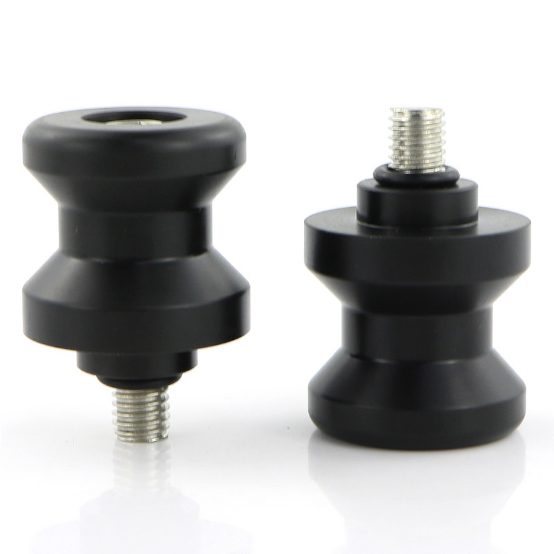 M6 M8 POM Pöördhoob Poolid Liugurid Stand Poolid Plastikust 6mm 8mm Must For Honda Suzuki Yamaha BMW Ducati KTM Triumph Aprilia