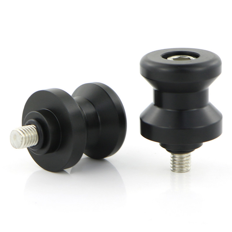 M6 M8 POM Pöördhoob Poolid Liugurid Stand Poolid Plastikust 6mm 8mm Must For Honda Suzuki Yamaha BMW Ducati KTM Triumph Aprilia