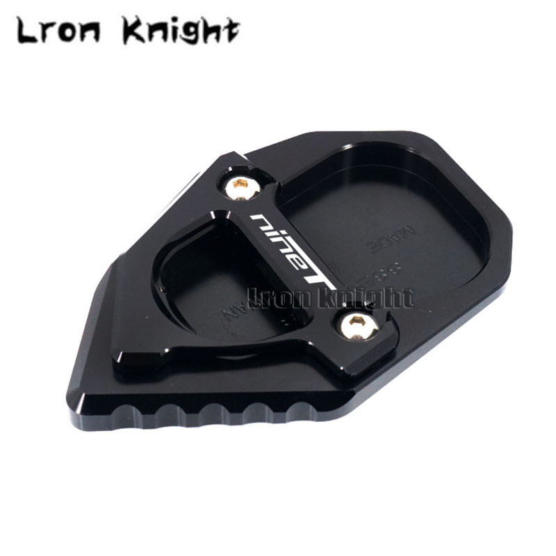 Pre motocykle BMW RNINET R NINET Rnine TR nine T 2017-2021, CNC stojánok, predĺženie bočného stojana, oporná doska s logom.