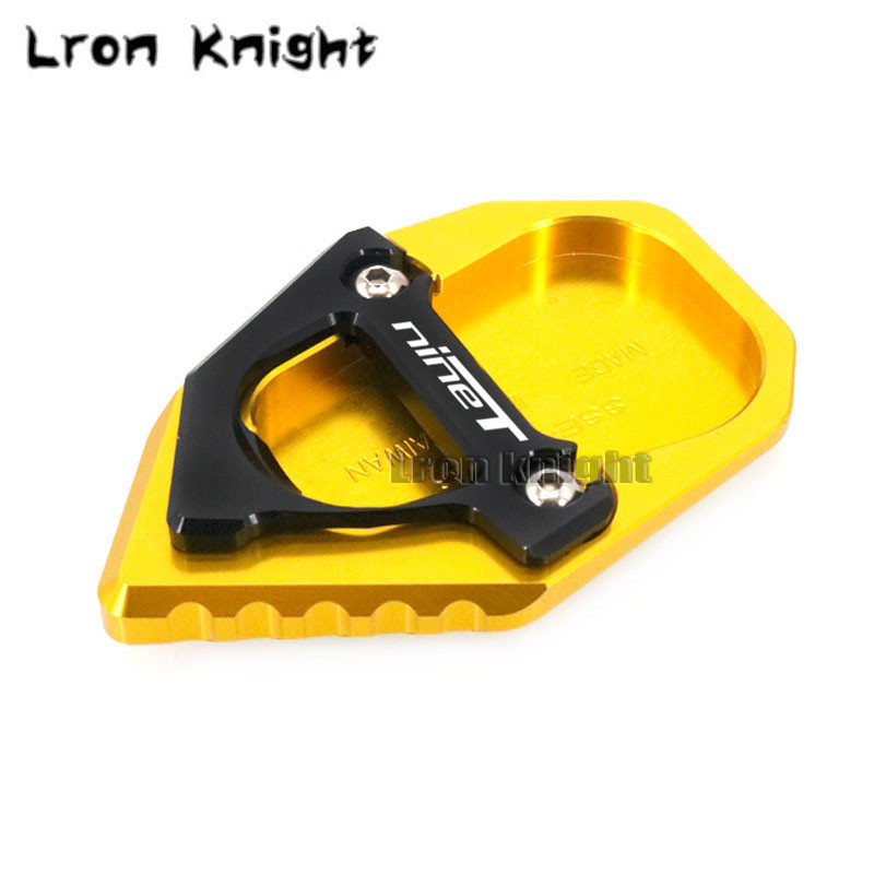 Pre motocykle BMW RNINET R NINET Rnine TR nine T 2017-2021, CNC stojánok, predĺženie bočného stojana, oporná doska s logom.