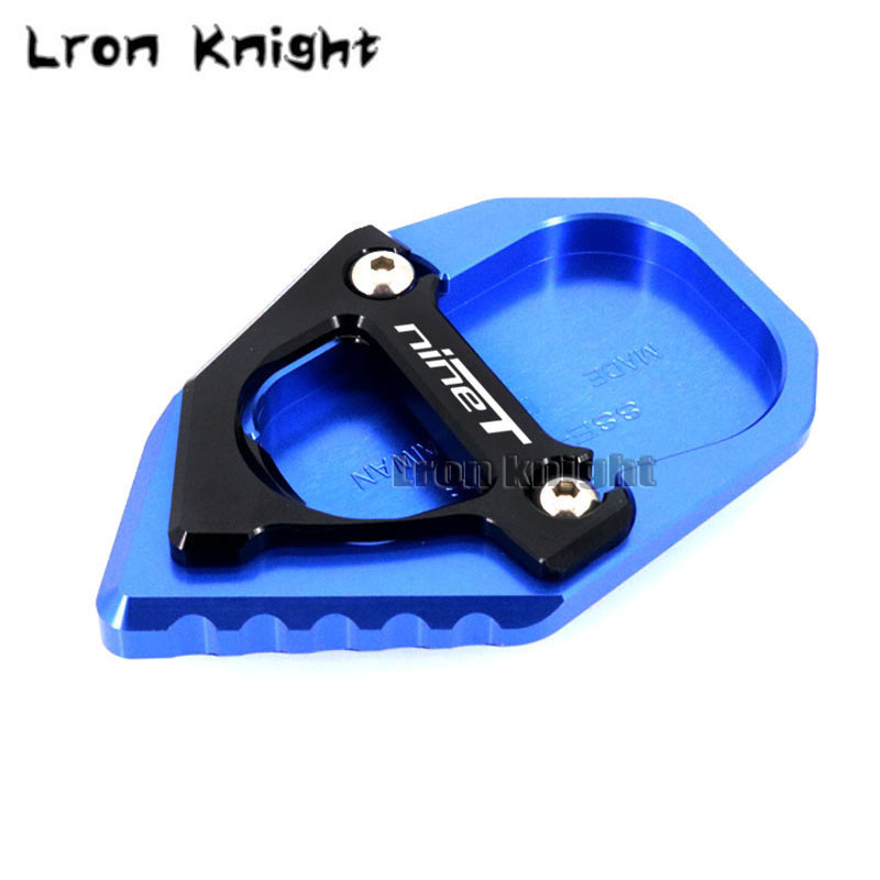 Pre motocykle BMW RNINET R NINET Rnine TR nine T 2017-2021, CNC stojánok, predĺženie bočného stojana, oporná doska s logom.