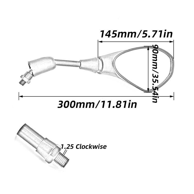 Universaalne 10mm BMW R1200GS R1250GS ADV mootorratta tahavaatekorpuse küljepeeglid R1200RT R NINE T R9T S1000R S1000XR