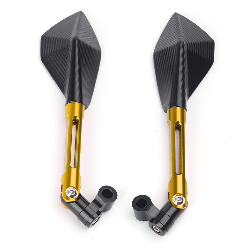 Universaalsed mootorrattatarvikud CNC-alumiiniumist sinise objektiiviga tahavaate küljepeegel Yamaha MT-07 MT07 jaoks 2014-2020