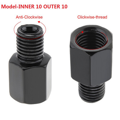 1 buc Adaptoare oglinzi retrovizoare pentru motociclete Șuruburi 8mm până la 10mm Adaptor filet invers dreapta stânga șurub de conversie Instrumente convenabile