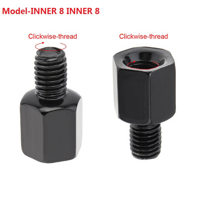1 buc Adaptoare oglinzi retrovizoare pentru motociclete Șuruburi 8mm până la 10mm Adaptor filet invers dreapta stânga șurub de conversie Instrumente convenabile
