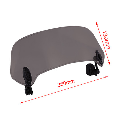 Universaalne mootorratta tõusuga reguleeritav tuuleklaasi pikendus esiklaasi spoiler õhusuunaja jaoks BMW YAMAHA HONDA SUZUKI KAWASAK
