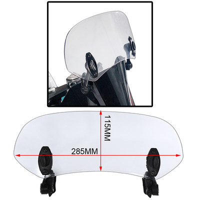 Universaalne mootorratta tõusuga reguleeritav tuuleklaasi pikendus esiklaasi spoiler õhusuunaja jaoks BMW YAMAHA HONDA SUZUKI KAWASAK