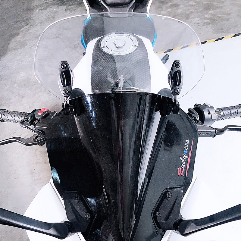 Universaalne mootorratta tõusuga reguleeritav tuuleklaasi pikendus esiklaasi spoiler õhusuunaja jaoks BMW YAMAHA HONDA SUZUKI KAWASAK