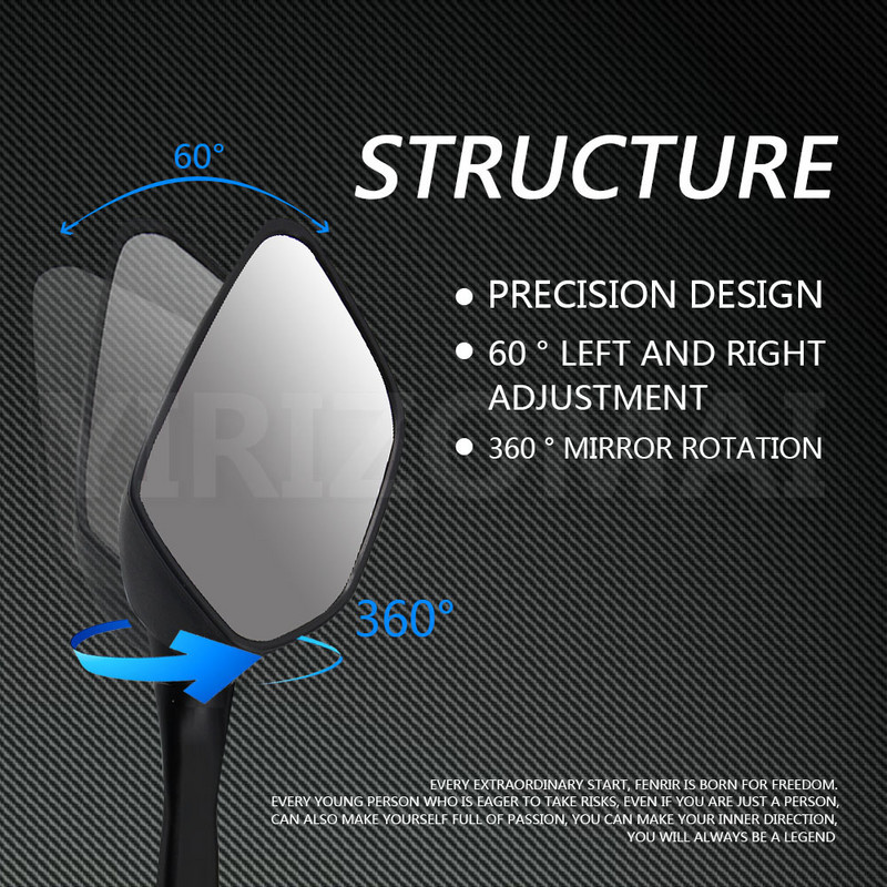 Accesorii pentru motociclete Oglinzi laterale pentru motociclete Oglinzi retrovizoare unghi mort pentru Yamaha YZF R3 R25 2015-2017 YZF-R3 YZF-R25