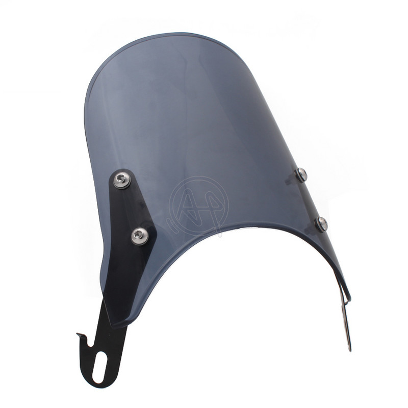 Must / selge mootorrataste kohandatud kompaktne sport tuulesuunaja retro tuuleklaas 4-7'' esilatern universaalne, sobib Yamaha Harley jaoks