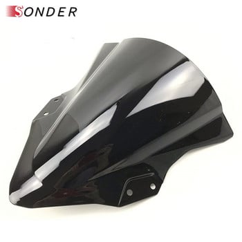 Καυτή πώληση Παρμπρίζ για Kawasaki Ninja 400 250 2018 2019 Motorcycle Double Bubble Ninja400 Ninja250 18 19