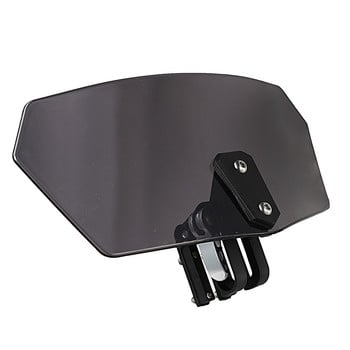 Παρμπρίζ 1X Universal Motorcycle Smoke Windreflector Windshield For Triumph Yamaha Suzuki Honda Harley Touring BMW