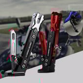 Állítható CNC fém motorkerékpár lábtartó rúgás oldalsó konzol Tartós korrózióálló konzol motorkerékpár állvány