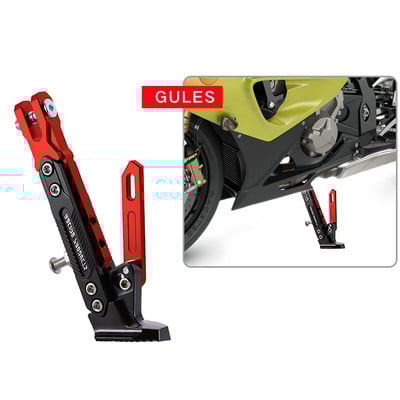Állítható CNC fém motorkerékpár lábtartó rúgás oldalsó konzol Tartós korrózióálló konzol motorkerékpár állvány