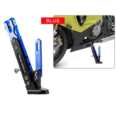 Állítható CNC fém motorkerékpár lábtartó rúgás oldalsó konzol Tartós korrózióálló konzol motorkerékpár állvány