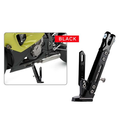 Állítható CNC fém motorkerékpár lábtartó rúgás oldalsó konzol Tartós korrózióálló konzol motorkerékpár állvány