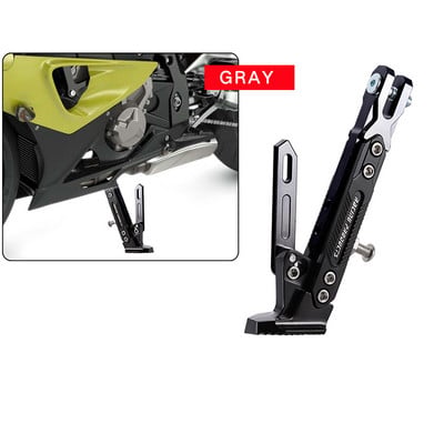 Állítható CNC fém motorkerékpár lábtartó rúgás oldalsó konzol Tartós korrózióálló konzol motorkerékpár állvány
