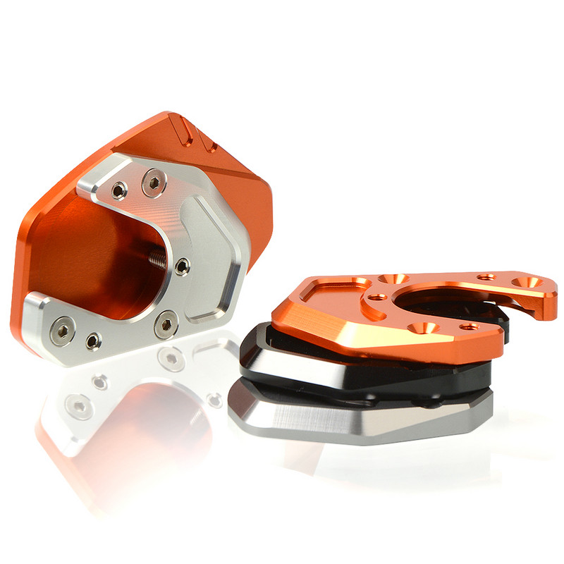 Мотоциклетна CNC странична стойка Увеличител Plate Kickstand Увеличете рафт за крака ЗА RC 125 200 250 390 690 Enduro SMC 950 990 Adventure R