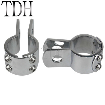 Mootorratta jalavarraste klamber 28 mm 32 mm 38 mm maanteel Mootori kaitsed jalapulgad Kinnitus kroom Harley Softail Fat Bob XL Dyna Honda jaoks