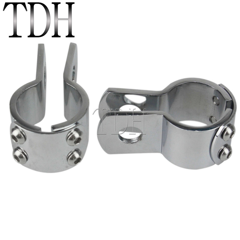 Mootorratta jalavarraste klamber 28 mm 32 mm 38 mm maanteel Mootori kaitsed jalapulgad Kinnitus kroom Harley Softail Fat Bob XL Dyna Honda jaoks