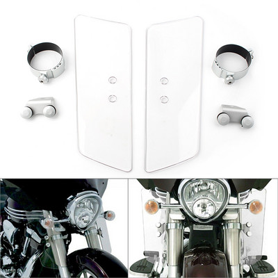 2db Motorkerékpár szélvilla légterelő Honda VT1100C2 750 2000-07& Yamahához Suzukihoz Kawasaki VN1500D Vulcanhoz