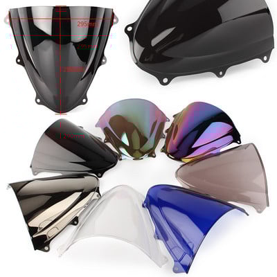 GSXR600 GSXR750 2011-2022 Čelné sklo s dvojitou bublinou a ABS pre Suzuki GSXR 600 750 11 12 13 14 15 16 17 18 19 20 21 22