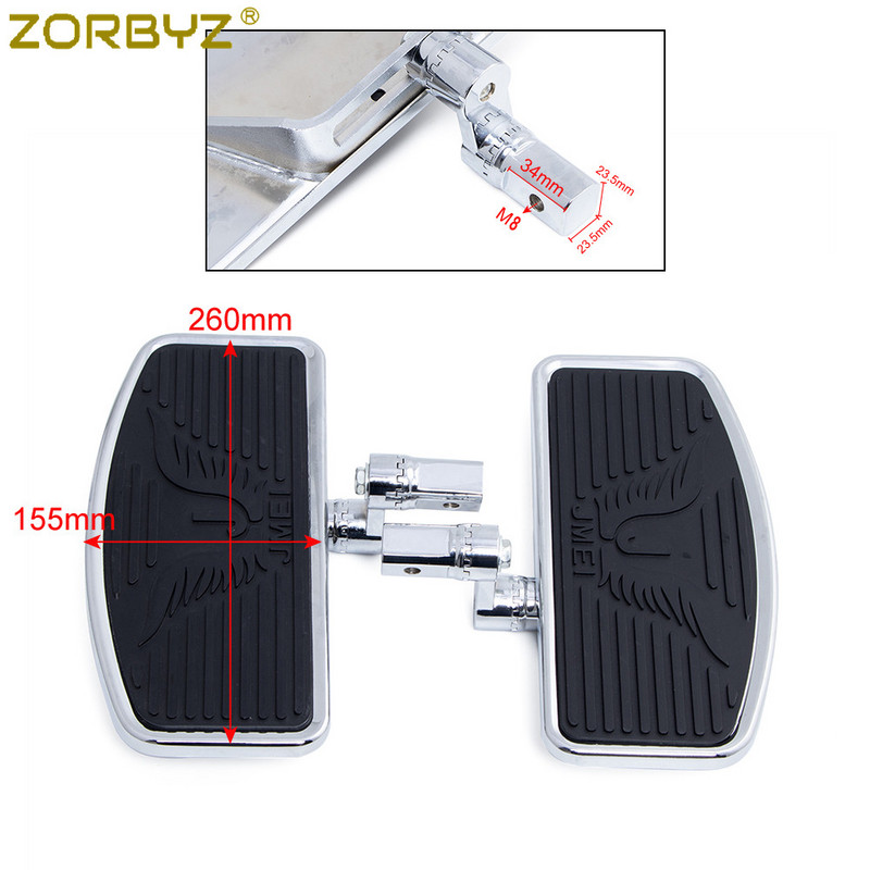 Nastaviteľná opierka na nohy pre motocykel ZORBYZ, predná podlaha vodiča, stupačky pre Honda Shadow ACE VT400 VT750 1997-2003