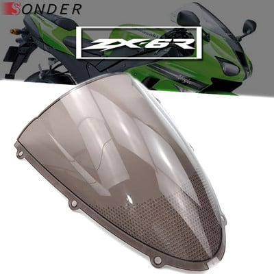 HotSale za Kawasaki Ninja ZX6R 636 2005 2006 2007 2008 05 06 07 08 ZX10R 2006 2007 06 07 Vjetrobransko staklo Double Bubble