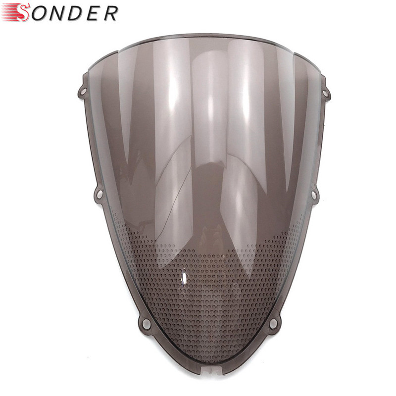 HotSale Kawasaki Ninja ZX6R 636 2005 2006 2007 2008 05 06 07 08 ZX10R 2006 2007 06 07 Szélvédő Szélvédő Dupla buborék