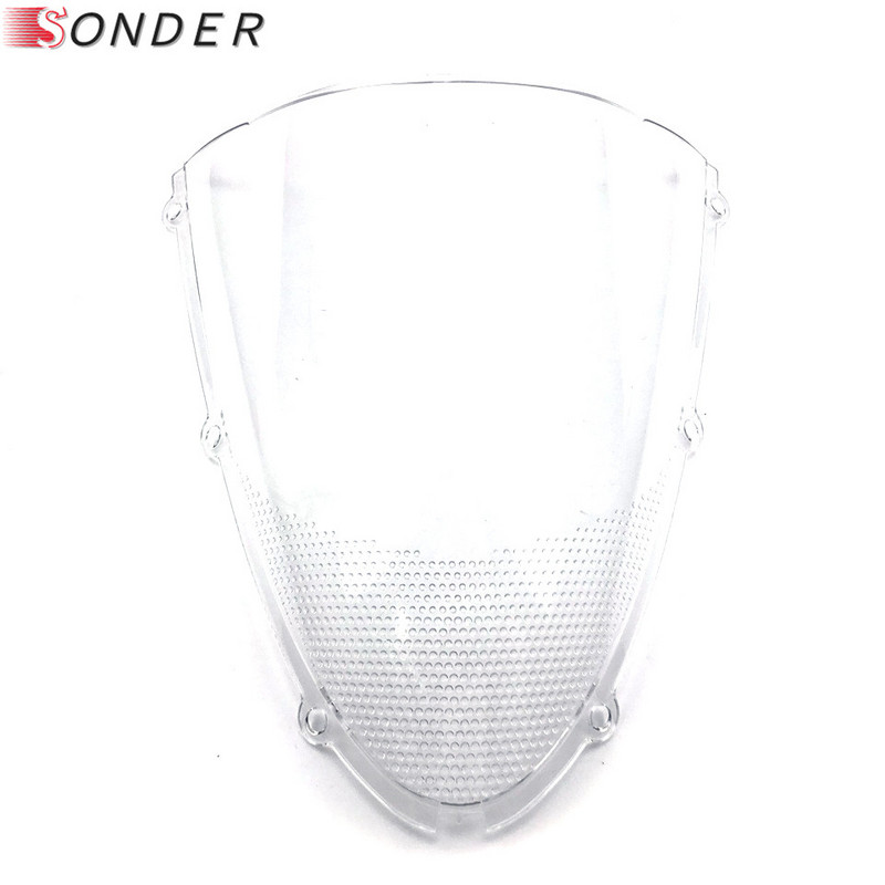 HotSale Kawasaki Ninja ZX6R 636 2005 2006 2007 2008 05 06 07 08 ZX10R 2006 2007 06 07 Szélvédő Szélvédő Dupla buborék