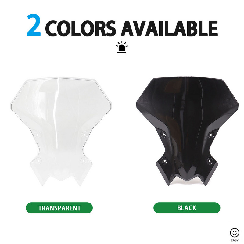 Alkalmas: KAWASAKI Z-900 Z 900 Z900 Z650 2020 2021 2022 Motorkerékpár Sport Touring Szélvédő Szélvédő Viser Viser Deflektor