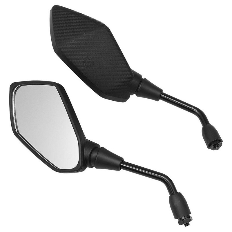 Univerzális 10 mm-es motorkerékpár tükrök motorkerékpár Retro fekete visszapillantó tükrök robogó motor tükör Harley Yamaha Suzuki Hondához