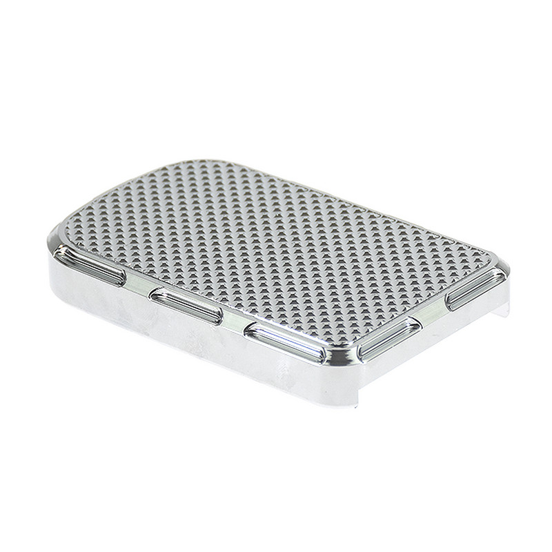 Motorkerékpár fékpedálbetét burkolata fekete króm alumínium Harley Touring Street Glide Road King 80-Up Trike Softail Breakouthoz