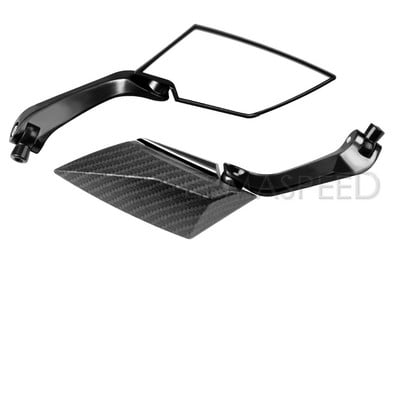 Motocyklové zrkadlo z uhlíkových vlákien, červené spätné zrkadlá na skúter, 8 mm, 10 mm, bočné zrkadlo pre motorku, skúter, príslušenstvo pre pouličné bicykle