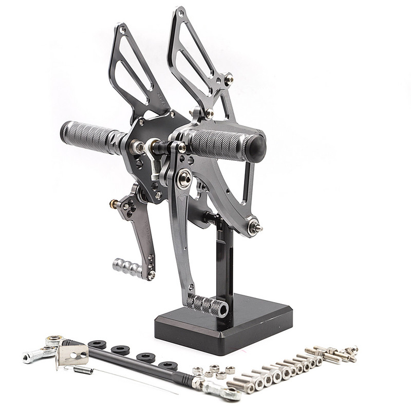 Pre Honda CBR500R 400R CB500F 400F 2013-2019 Hliníková nastaviteľná opierka na nohy pre motocykel, zadná sada opierok na nohy, pedál, nový