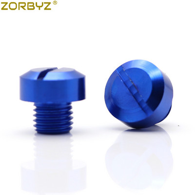 ZORBYZ 2 buc. Universal Motocicletă CNC M10 * 1,25 Oglindă orificiu dop șurub șuruburi capace Capace șurub în sensul acelor de ceasornic pentru Honda Suzuki