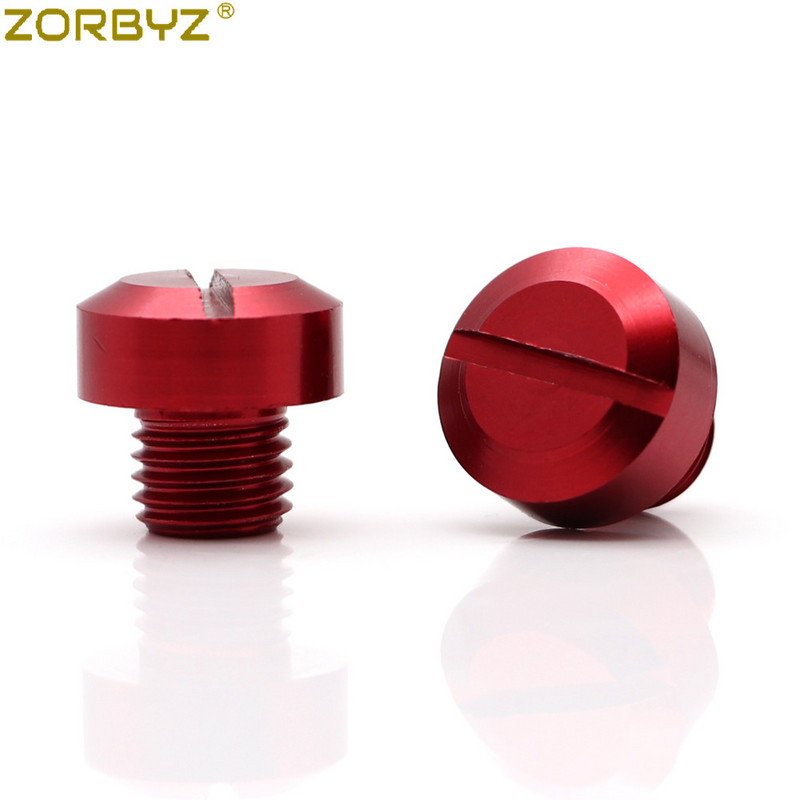 ZORBYZ 2 buc. Universal Motocicletă CNC M10 * 1,25 Oglindă orificiu dop șurub șuruburi capace Capace șurub în sensul acelor de ceasornic pentru Honda Suzuki