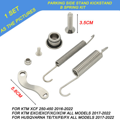 Suport lateral parcare motociclete cu kit de arc pentru KTM XC XCW XCF XCFW EXC EXC EXCF 150-530 Six Days Husqvarna TE FE