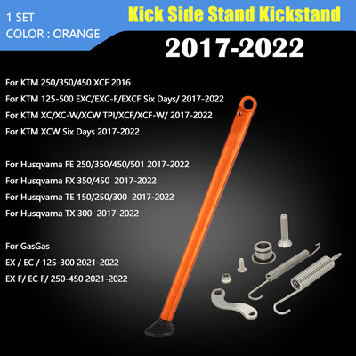 Suport lateral parcare motociclete cu kit de arc pentru KTM XC XCW XCF XCFW EXC EXC EXCF 150-530 Six Days Husqvarna TE FE