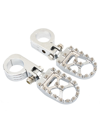 32 mm-es 38 mm-es autópálya lábcsapok motorvédő ütközőrúd bilincstartóval Harley Honda Kawasaki Cafe Racer Touring motorkerékpár krómhoz