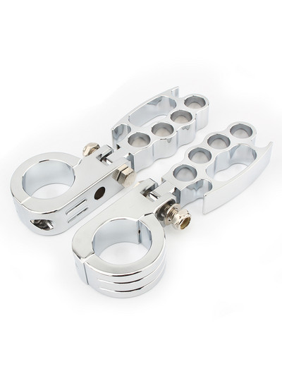 32 mm-es 38 mm-es autópálya lábcsapok motorvédő ütközőrúd bilincstartóval Harley Honda Kawasaki Cafe Racer Touring motorkerékpár krómhoz