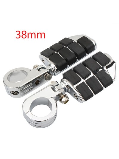 32 mm-es 38 mm-es autópálya lábcsapok motorvédő ütközőrúd bilincstartóval Harley Honda Kawasaki Cafe Racer Touring motorkerékpár krómhoz