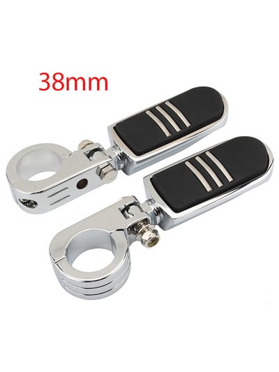 32 mm-es 38 mm-es autópálya lábcsapok motorvédő ütközőrúd bilincstartóval Harley Honda Kawasaki Cafe Racer Touring motorkerékpár krómhoz
