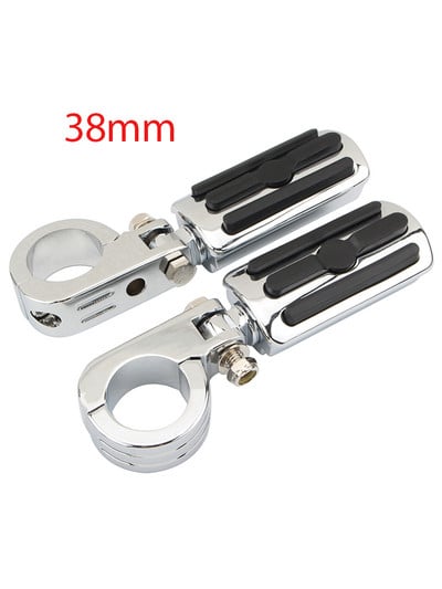32 mm-es 38 mm-es autópálya lábcsapok motorvédő ütközőrúd bilincstartóval Harley Honda Kawasaki Cafe Racer Touring motorkerékpár krómhoz